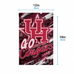 Houston Cougars Garden Flag Customized Glowing Star Red Best Selling