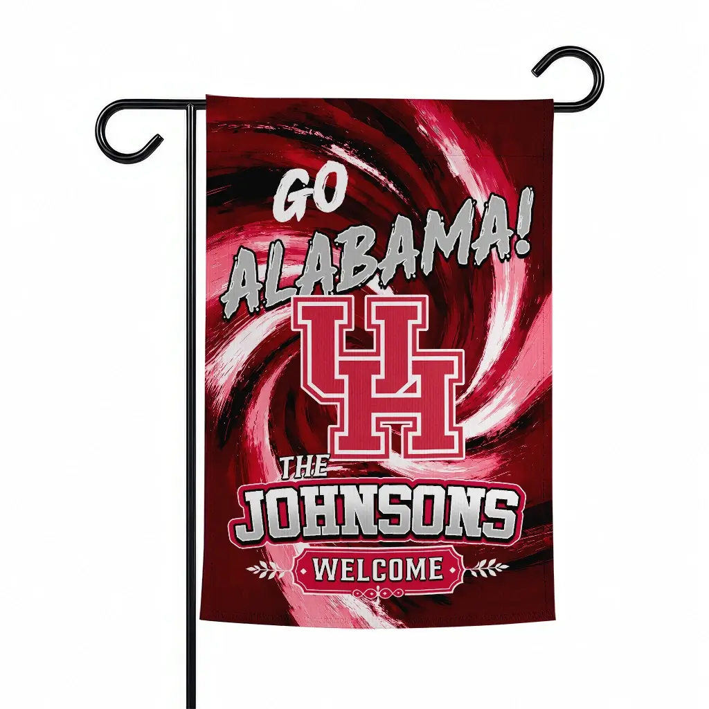Houston Cougars Garden Flag Customized Swirl Vortex Red Best Selling Houston Cougars Garden Flag Customized Swirl Vortex Red Best Selling