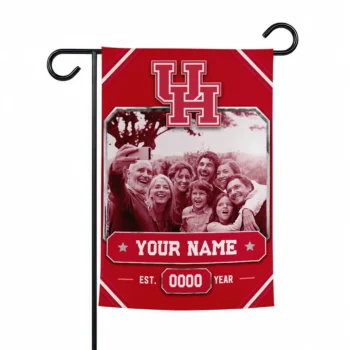 Houston Cougars Garden Flag - Personalized Photo Frame Red