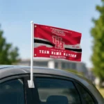 Houston Cougars House Flag Custom Brushed Streaks Red Best Selling