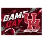 Houston Cougars House Flag Customized Action Streaks Red Best Selling