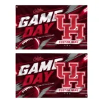Houston Cougars House Flag Customized Action Streaks Red Best Selling