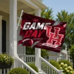 Houston Cougars House Flag Customized Action Streaks Red Best Selling
