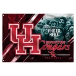 Houston Cougars House Flag Customized Diagonal Stripes Red Best Selling