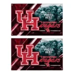 Houston Cougars House Flag Customized Diagonal Stripes Red Best Selling