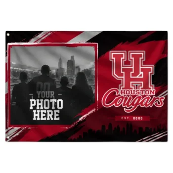 Houston Cougars House Flag Personalized Framed Photo Red Black Best Selling