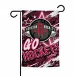 Houston Rockets Garden Flag Custom Glowing Star Red Best Selling