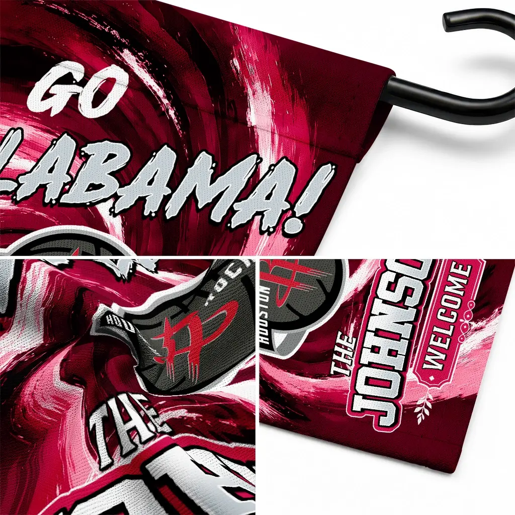 Houston Rockets Garden Flag Custom Swirl Vortex Red Latest Model Houston Rockets Garden Flag Custom Swirl Vortex Red Latest Model