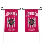 Houston Rockets Garden Flag Customized Distressed Stripes Red Best Selling