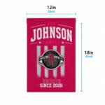 Houston Rockets Garden Flag Customized Distressed Stripes Red Best Selling
