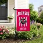 Houston Rockets Garden Flag Customized Distressed Stripes Red Best Selling