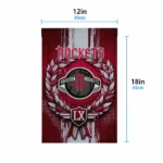 Houston Rockets Garden Flag Customized Laurel Wreath Red Best Selling