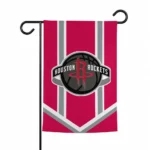 Houston Rockets Garden Flag Personalized Chevron Stripes Red Best Selling