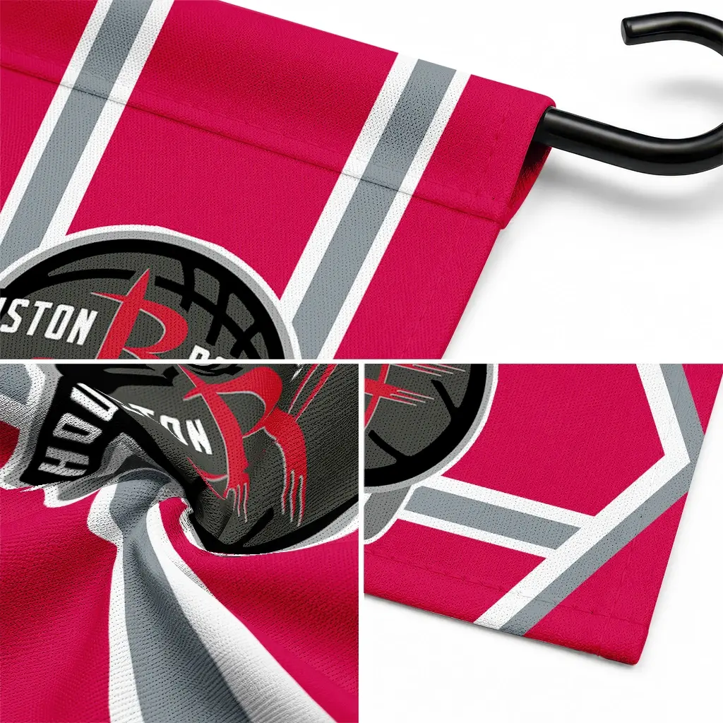 Houston Rockets Garden Flag Personalized Chevron Stripes Red Latest Model Houston Rockets Garden Flag Personalized Chevron Stripes Red Latest Model