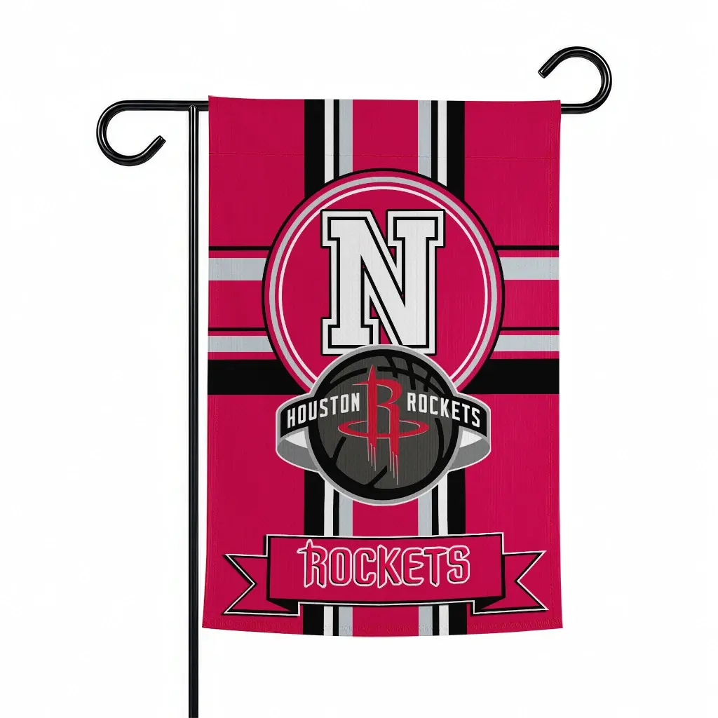 Houston Rockets Garden Flag Personalized Circle Medallion Red Best Selling Houston Rockets Garden Flag Personalized Circle Medallion Red Best Selling