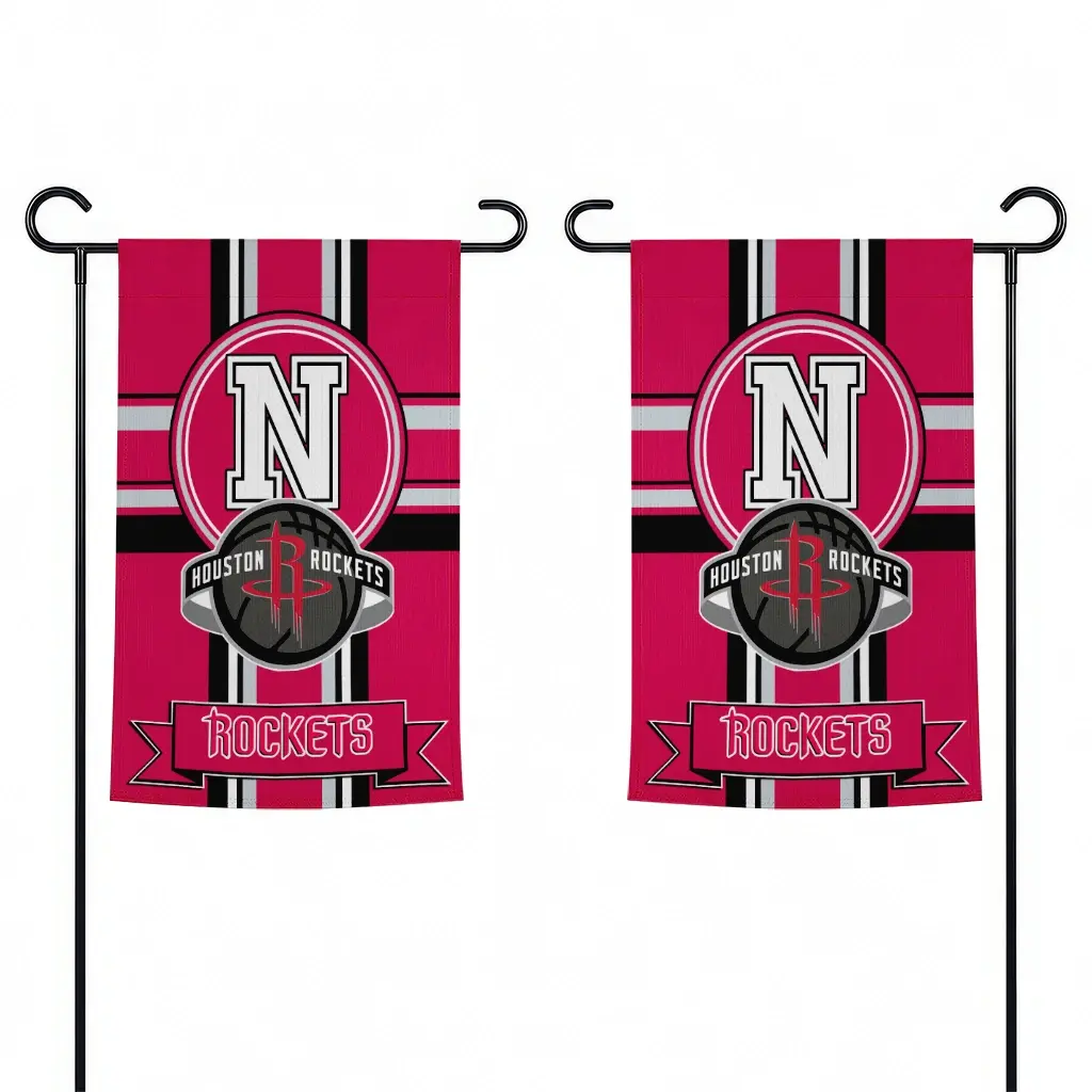 Houston Rockets Garden Flag Personalized Circle Medallion Red Fashion Forward Houston Rockets Garden Flag Personalized Circle Medallion Red Fashion Forward
