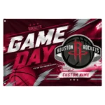 Houston Rockets House Flag Custom Energy Brushstrokes Red Best Selling
