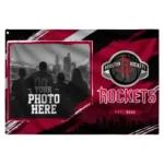 Houston Rockets House Flag Customized Framed Photo Red Black Best Selling