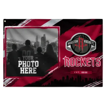 Houston Rockets House Flag Customized Framed Photo Red Black Best Selling