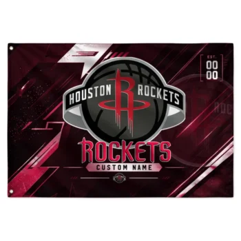 Houston Rockets House Flag Customized Speed Slashes Red Best Selling