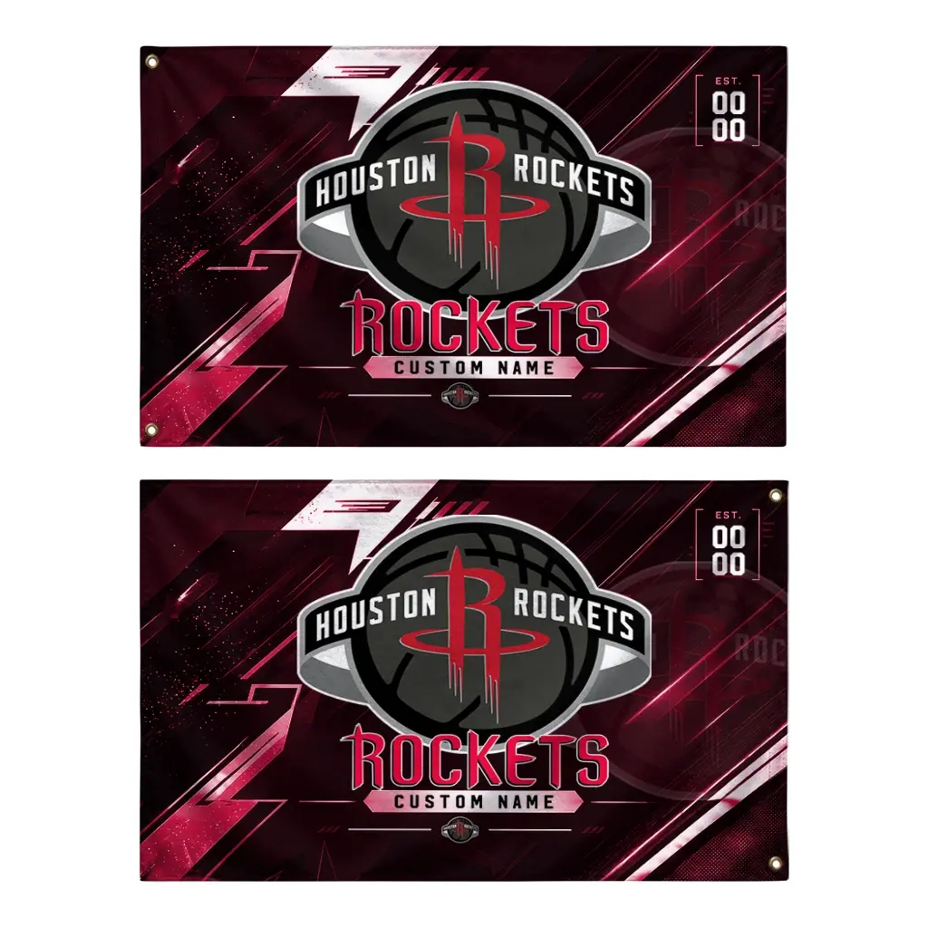 Houston Rockets House Flag Customized Speed Slashes Red Fashion Forward Houston Rockets House Flag Customized Speed Slashes Red Fashion Forward