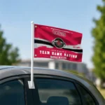 Houston Rockets House Flag Personalized Brushed Streaks Red Best Selling