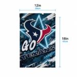 Houston Texans Garden Flag Custom Glowing Star Blue Best Selling