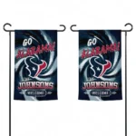 Houston Texans Garden Flag Custom Swirl Vortex Blue Best Selling