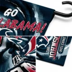 Houston Texans Garden Flag Custom Swirl Vortex Blue Best Selling