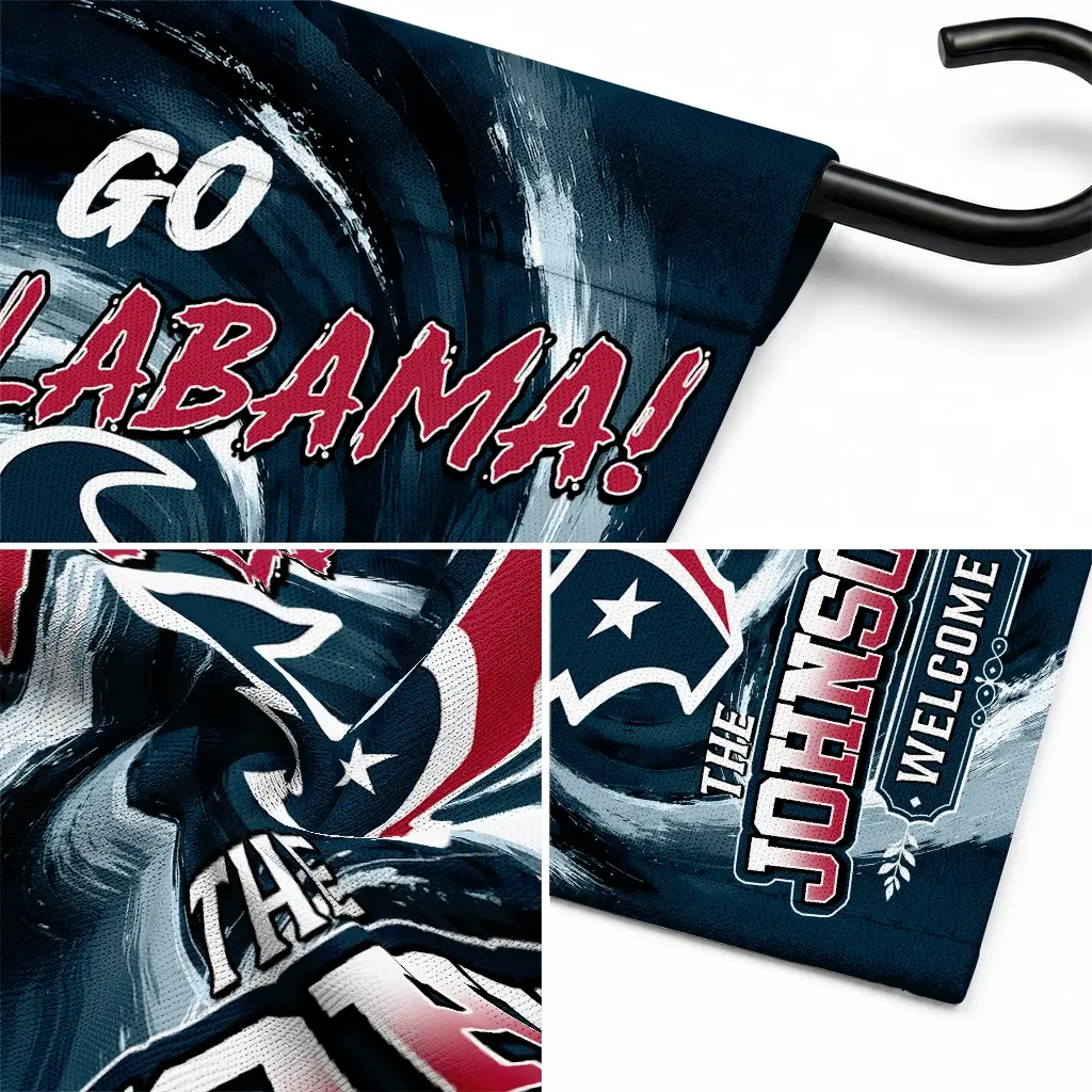 Houston Texans Garden Flag Custom Swirl Vortex Blue Latest Model Houston Texans Garden Flag Custom Swirl Vortex Blue Latest Model