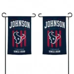 Houston Texans Garden Flag Customized Distressed Stripes Blue Best Selling