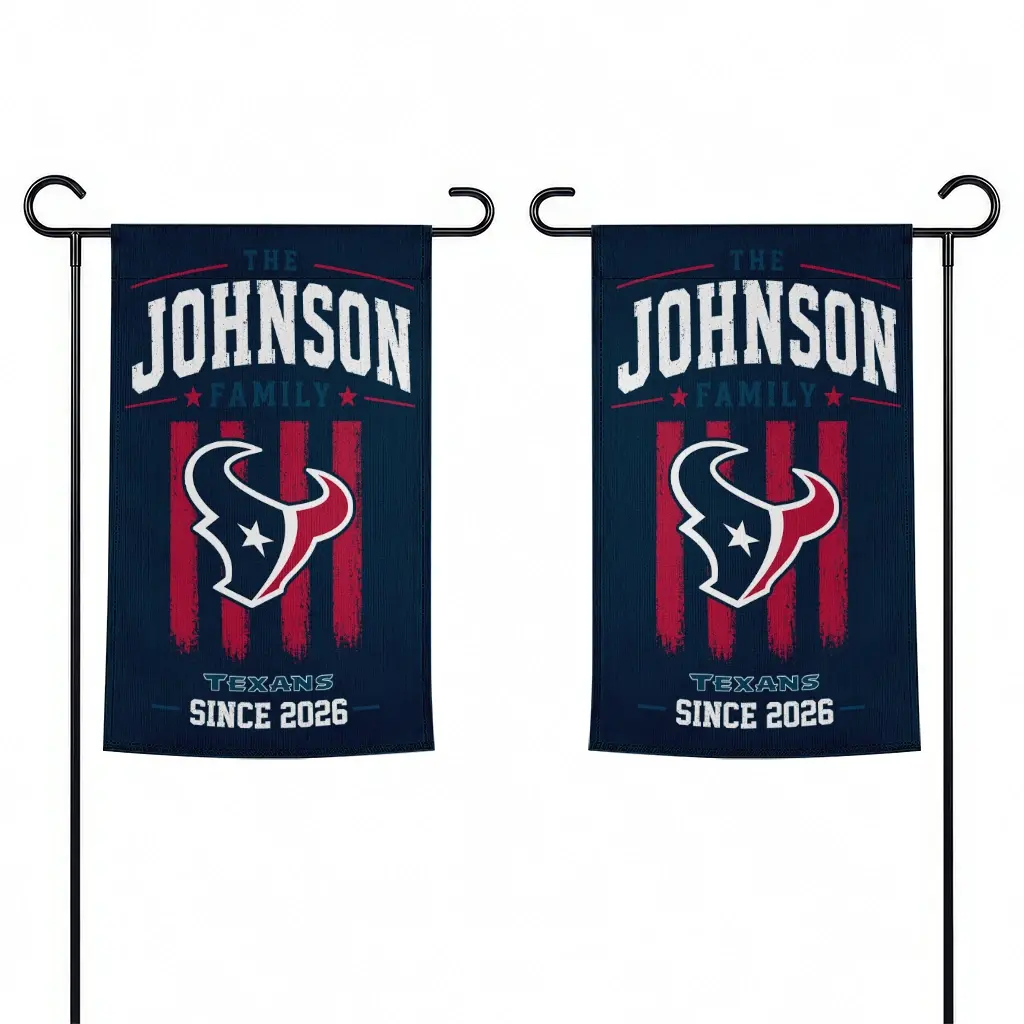 Houston Texans Garden Flag Customized Distressed Stripes Blue Fashion Forward Houston Texans Garden Flag Customized Distressed Stripes Blue Fashion Forward