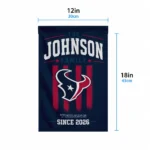 Houston Texans Garden Flag Customized Distressed Stripes Blue Best Selling
