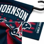 Houston Texans Garden Flag Customized Distressed Stripes Blue Best Selling