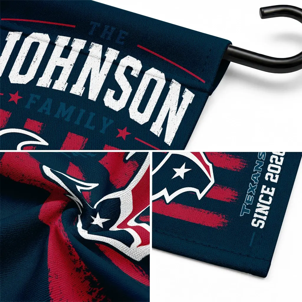 Houston Texans Garden Flag Customized Distressed Stripes Blue Latest Model Houston Texans Garden Flag Customized Distressed Stripes Blue Latest Model
