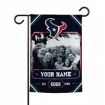 Houston Texans Garden Flag - Customized Photo Frame Blue