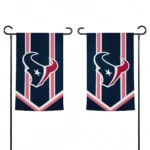 Houston Texans Garden Flag Personalized Chevron Stripes Blue Best Selling