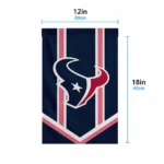Houston Texans Garden Flag Personalized Chevron Stripes Blue Best Selling
