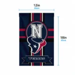 Houston Texans Garden Flag Personalized Circle Medallion Blue Best Selling