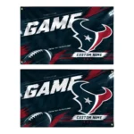 Houston Texans House Flag Custom Action Streaks Blue Best Selling