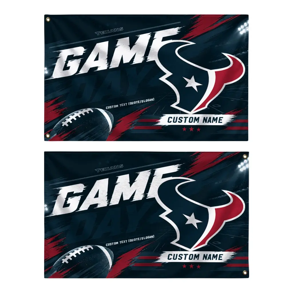 Houston Texans House Flag Custom Action Streaks Blue Fashion Forward Houston Texans House Flag Custom Action Streaks Blue Fashion Forward