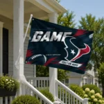 Houston Texans House Flag Custom Action Streaks Blue Best Selling