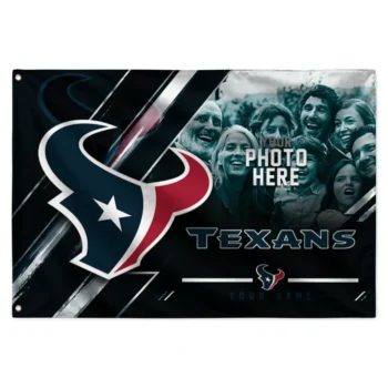 Houston Texans House Flag Custom Diagonal Stripes Blue Best Selling