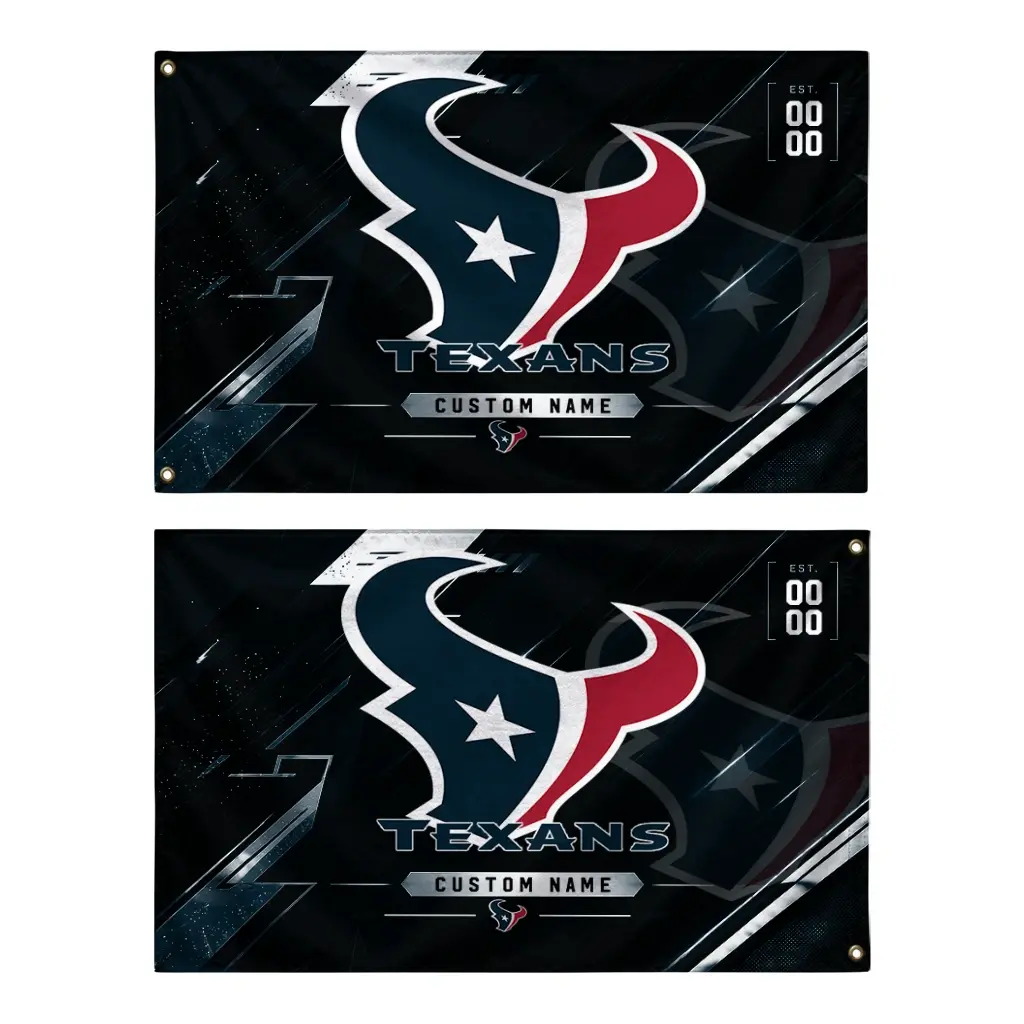 Houston Texans House Flag Customized Speed Slashes Blue Fashion Forward Houston Texans House Flag Customized Speed Slashes Blue Fashion Forward