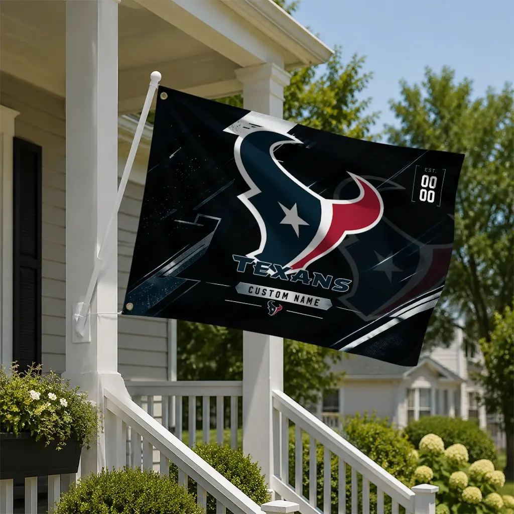 Houston Texans House Flag Customized Speed Slashes Blue New Arrival Houston Texans House Flag Customized Speed Slashes Blue New Arrival