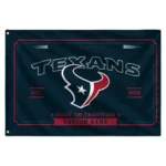 Houston Texans House Flag Personalized Ornate Border Blue Best Selling