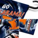 Illinois Fighting Illini Garden Flag Custom Swirl Vortex Blue Best Selling