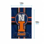 Illinois Fighting Illini Garden Flag Personalized Circle Medallion Blue Best Selling