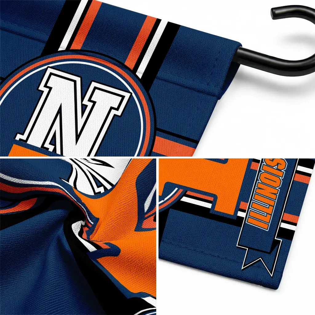Illinois Fighting Illini Garden Flag Personalized Circle Medallion Blue Latest Model Illinois Fighting Illini Garden Flag Personalized Circle Medallion Blue Latest Model