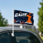 Illinois Fighting Illini House Flag Custom Action Streaks Blue Best Selling